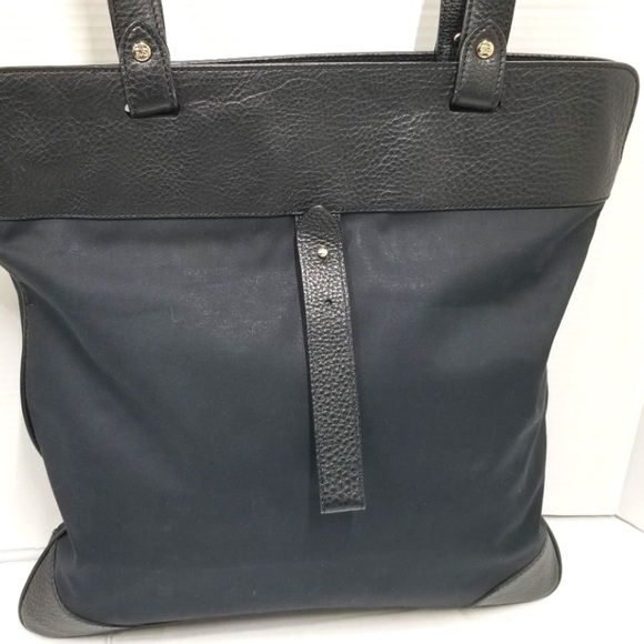 Burberry Black Knight Embroidered Canvas & Leather Packable Tote and Dust Bag - Picture 5 of 5